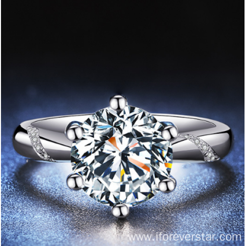 New arrived white gold Moissanite Engagement diamond Ring